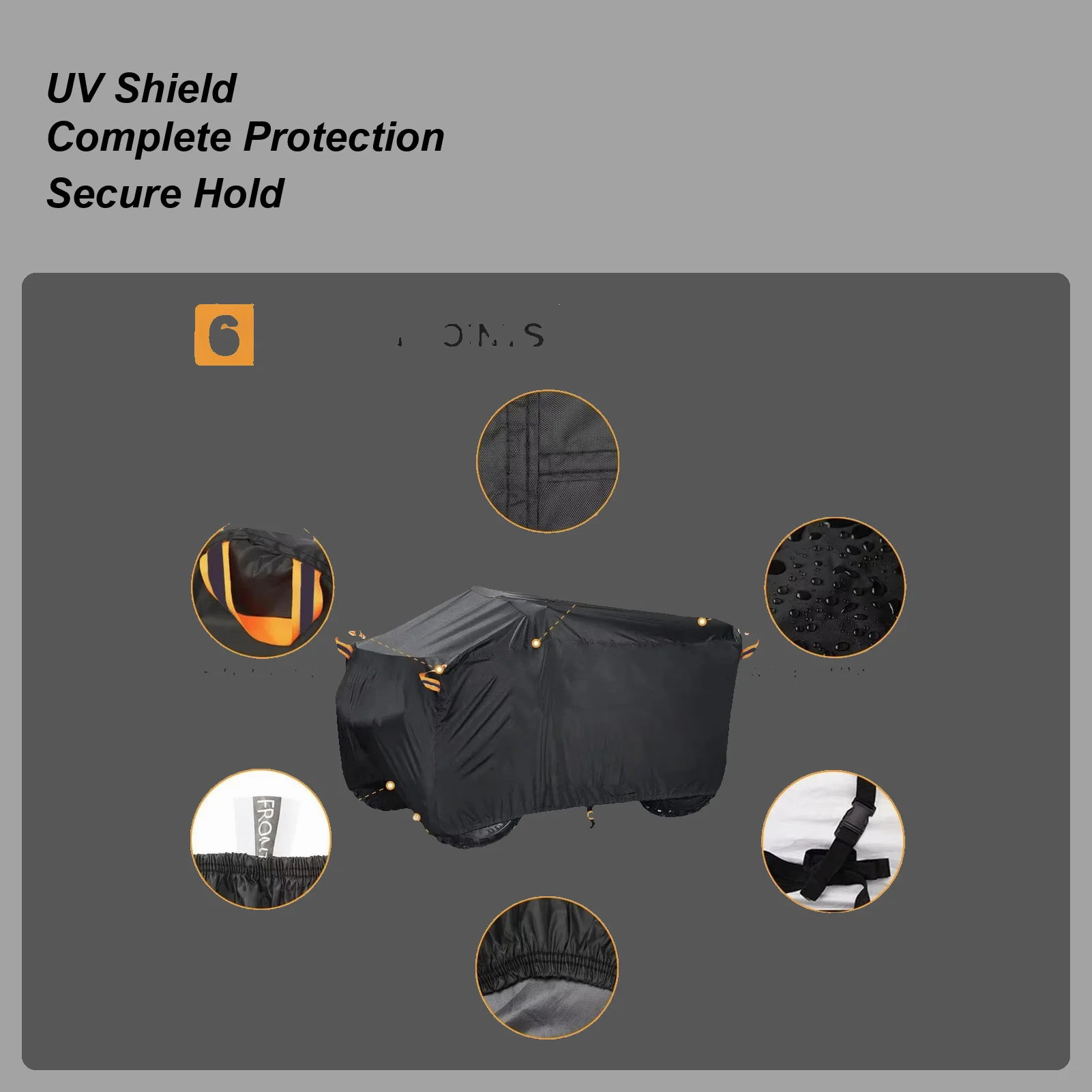 غطاء ATV حماية من الأشعة فوق البنفسجية قماش القنب مقاوم للماء غطاء ATV للطقس الممطر الصيف الشمس التعرض الشتاء رحلات الطريق البيئات المغبرة