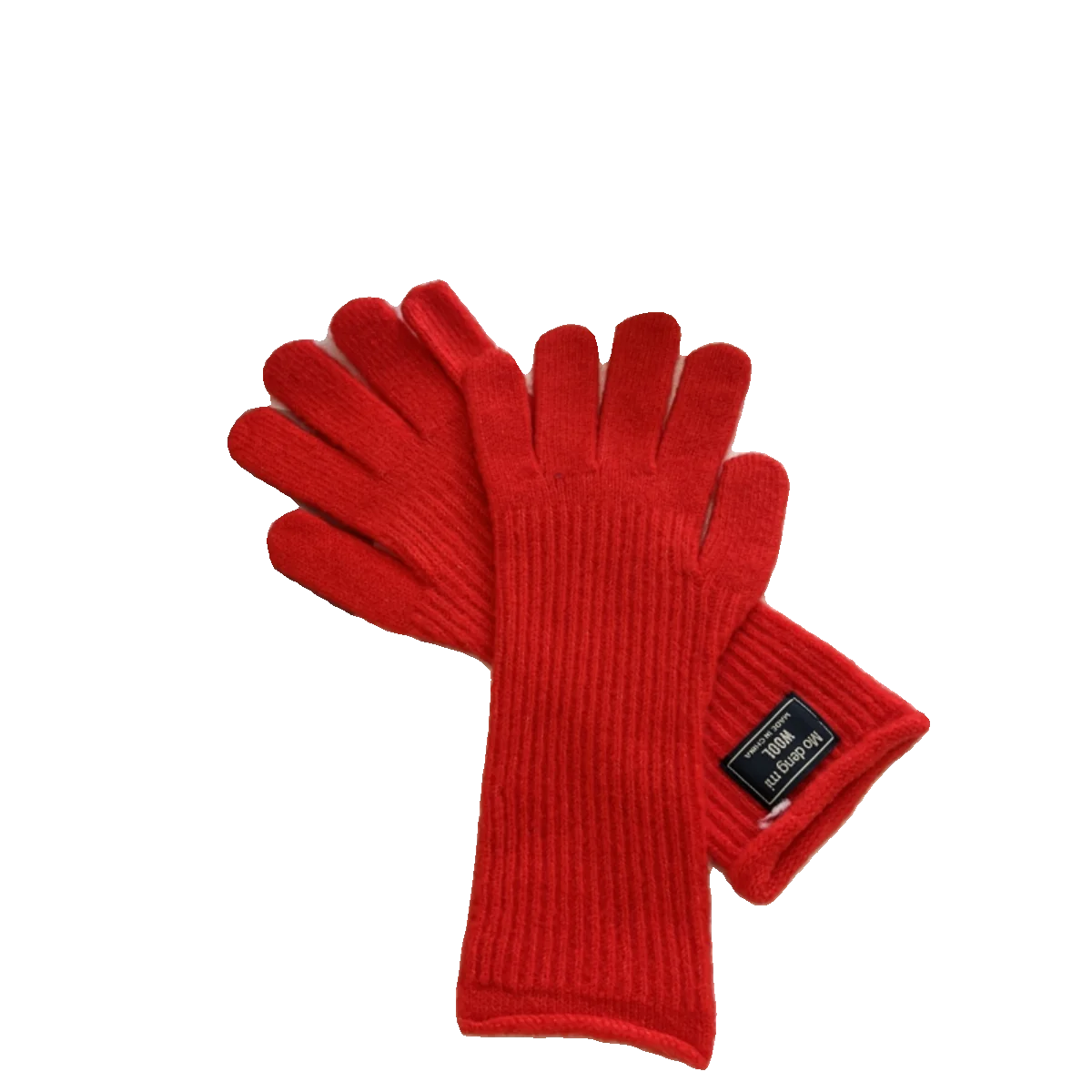 Fashion Soft Warm Gloves Winter Solid Color Gloves Women Warm Knitted Full Finger Outdoor Skiing Gloves For Women