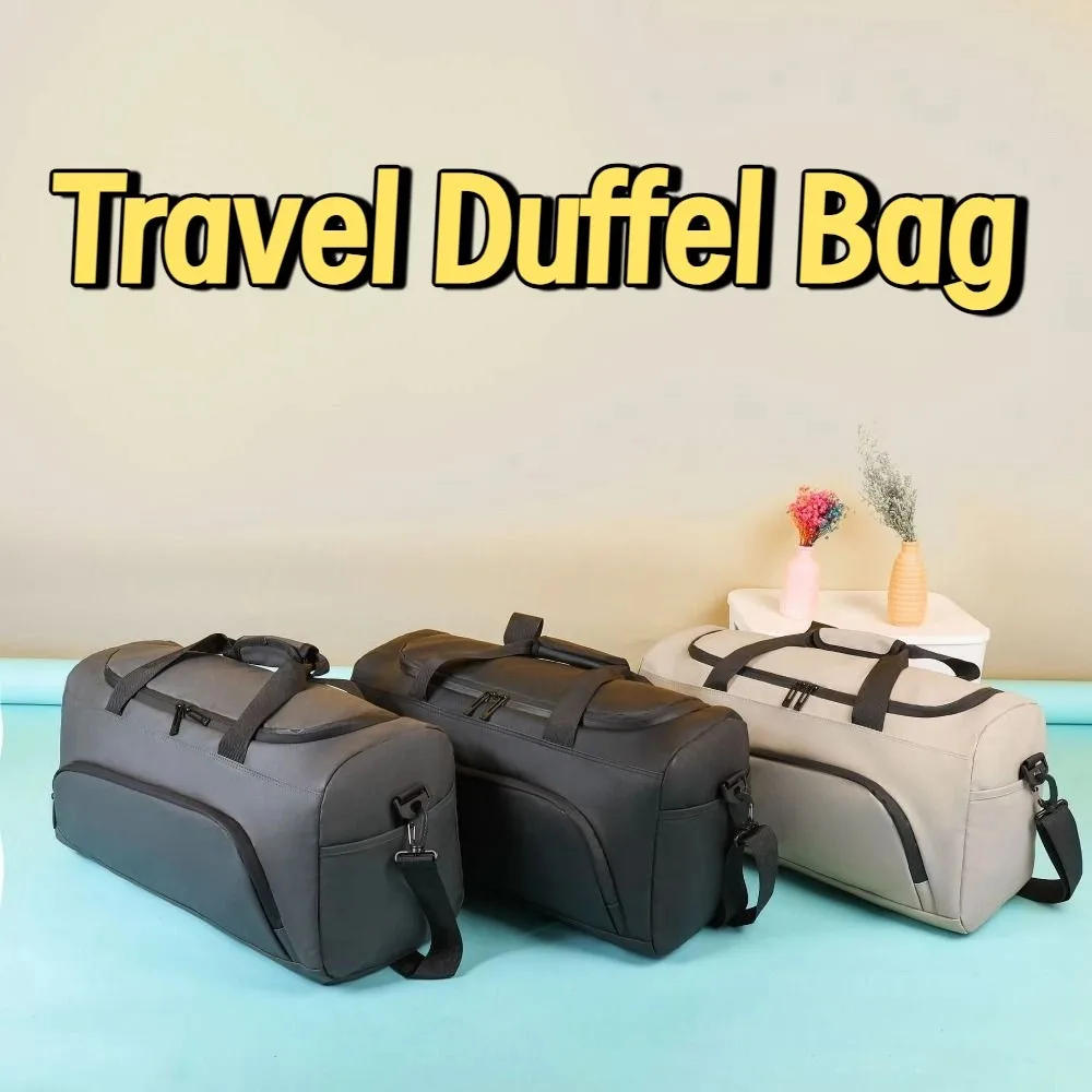 

Large Capacity Travel Duffel Bag Waterproof Dustproof Sports Fitness Bag Wear Resistant Casual Dry Wet Separation Bags Outdoor