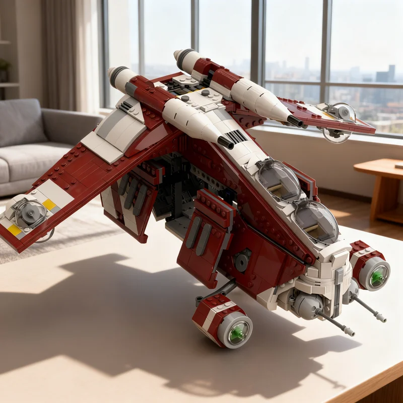 

1782pcs MOC Republic Gunship Star Battle Model Building Blocks Creative Display Gift Collectible Decor Kids Premium Adult Desk