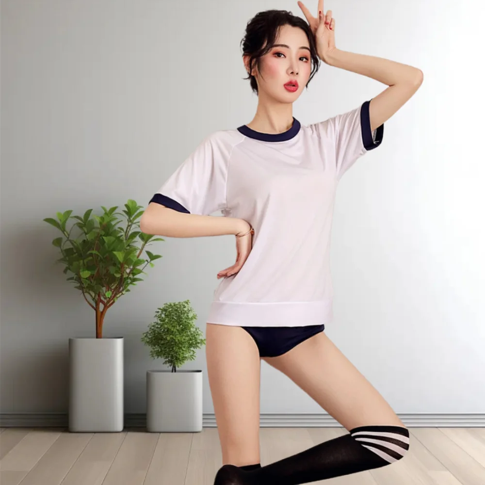 

High-End Japanese Student Uniform Cosplay Miniskirt Sexy Lingerie College Pleated Skirt Erotic Underwear for Women