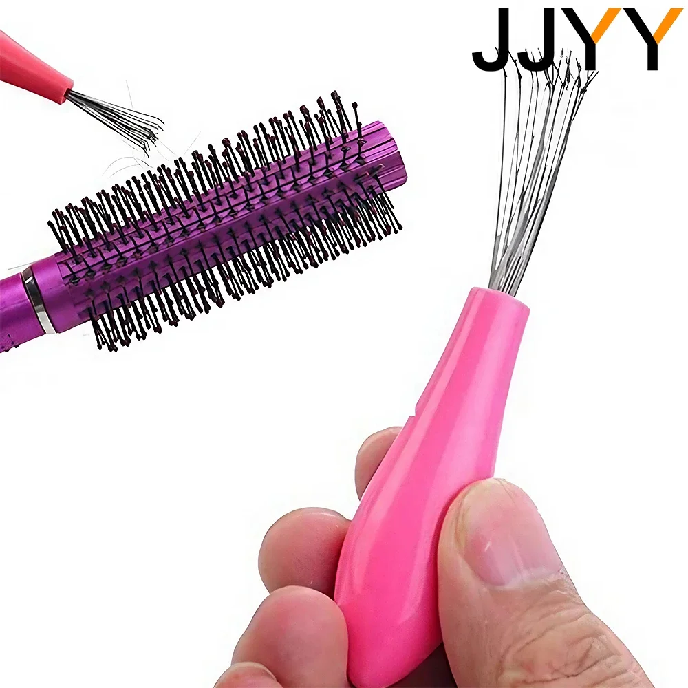 

JJYY Fashion Comb Hair Brush Cleaner Wire Comb Cleaning Tool Brush Remove Embedded Comb Cleaning Tool (Random Color)