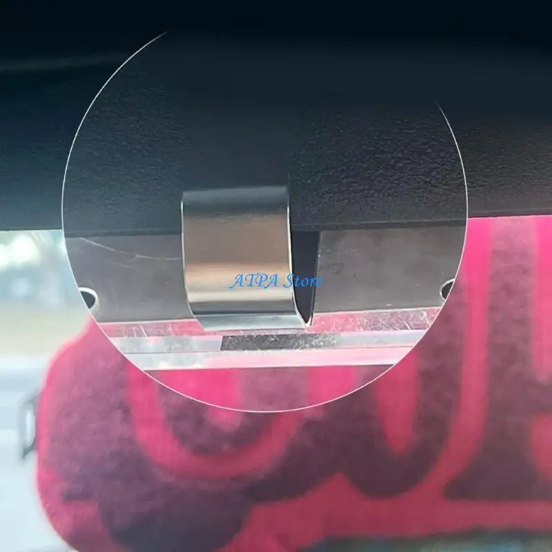 u13c حامل صور السيارة المغناطيسي مقطع Sunvisor لصور العائلة الديكور الداخلي