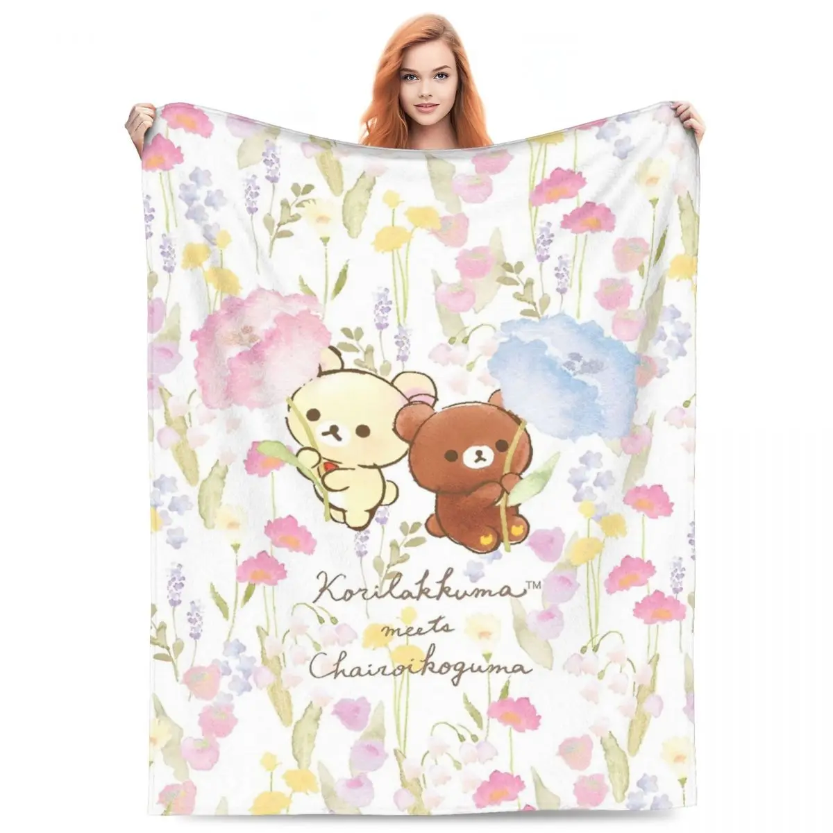 

Одеяла с героями мультфильмов Rilakkuma, качественное супермягкое одеяло, осеннее дорожное одеяло, диван-кровать, забавное покрывало