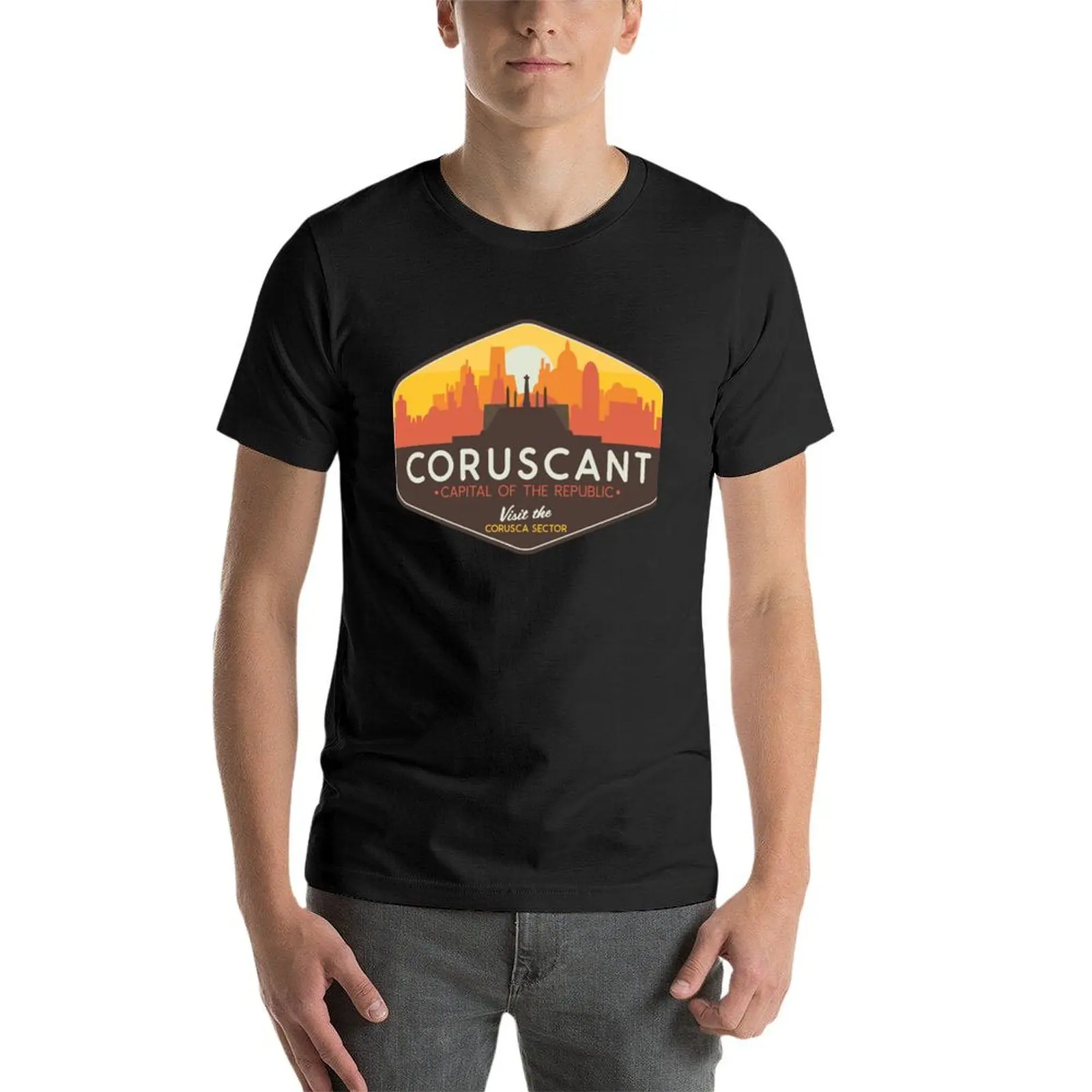 Coruscant - Capital of the Republic T-Shirt aesthetic clothes plus sizes black t shirts for men