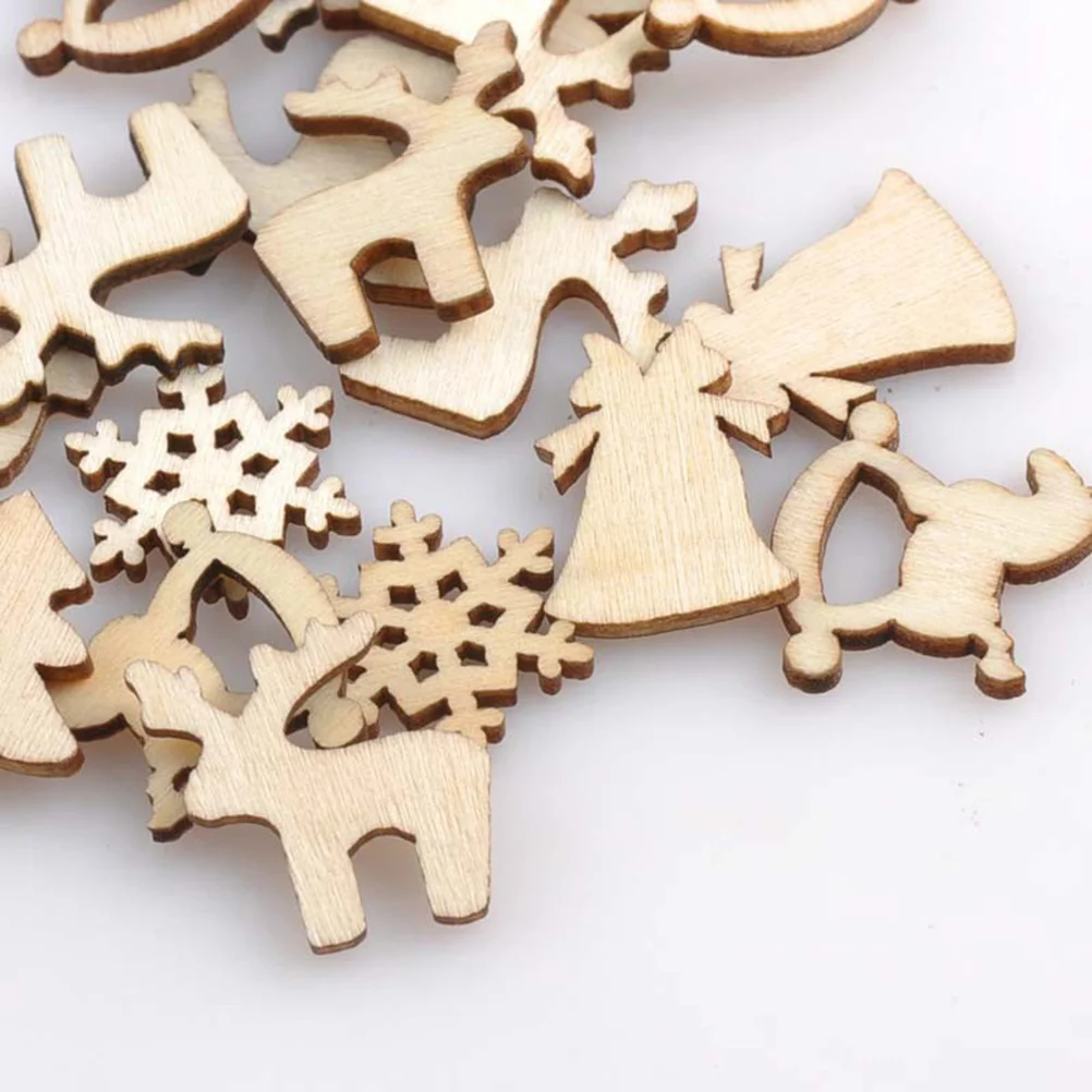 

150Pcs Fine Polished Wood Slices Christmas Craft Supplies for Wedding Decor DIY Projects Wood Slices Log Discs