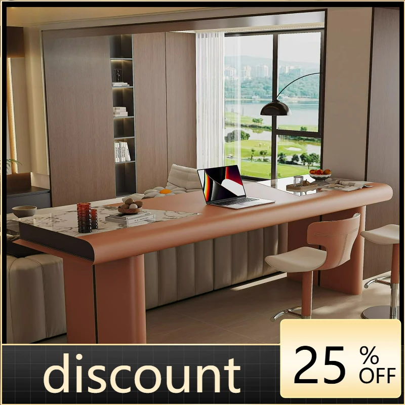 LTT sofa back rock slab bar table living room horizontal hall partition long bar