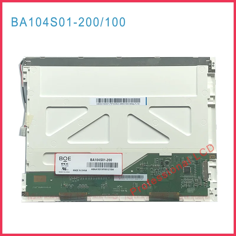 BA104S01-200/100 BA104S01 200 10.4 Inch BA104S01-100 TM104SDH01 TS104SAALC01 TS104SAALC01-00 Industrial LCD Display Screen Panel