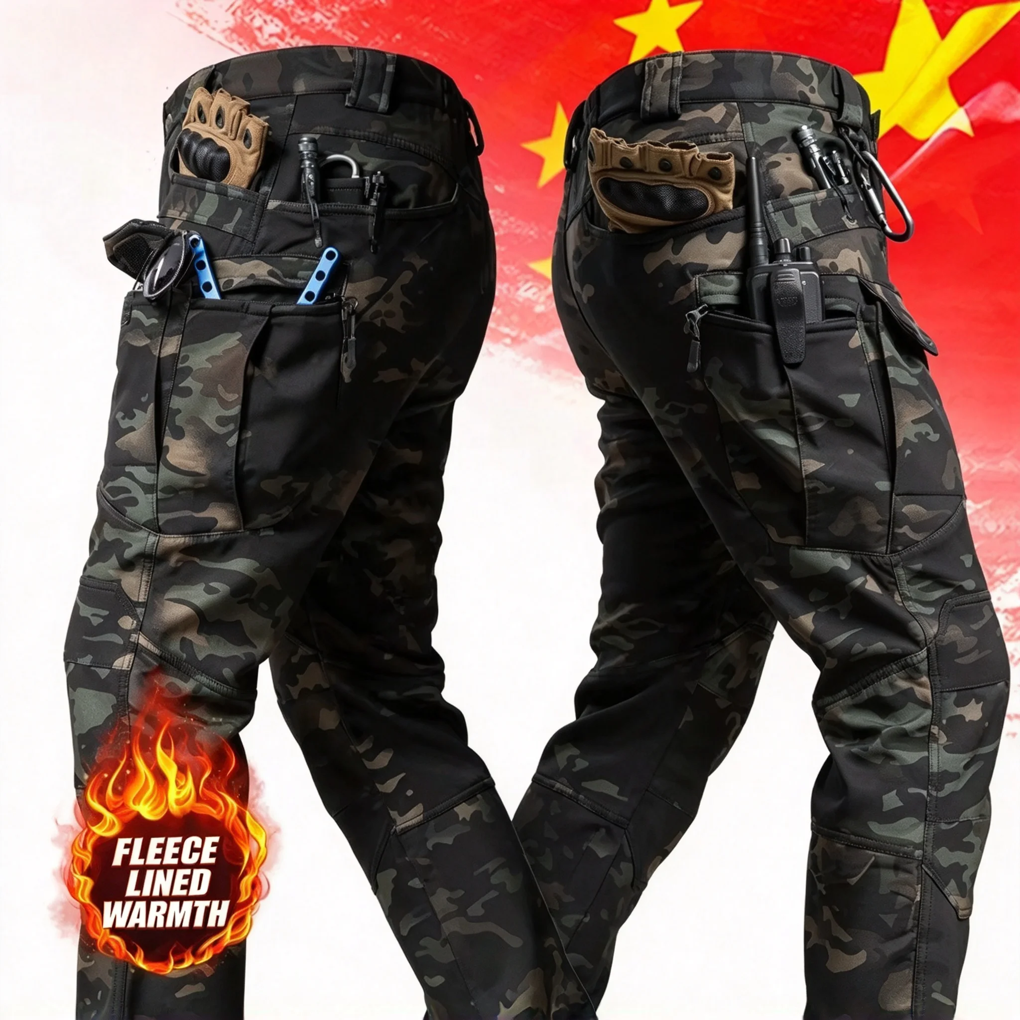 Men-Fleece-Lined-Tactical-Cargo-Pants-Windproof-Waterproof-Stretch-Trousers-Winter-Warm-Outdoor-Hiking-Hunting-Combat-Pants