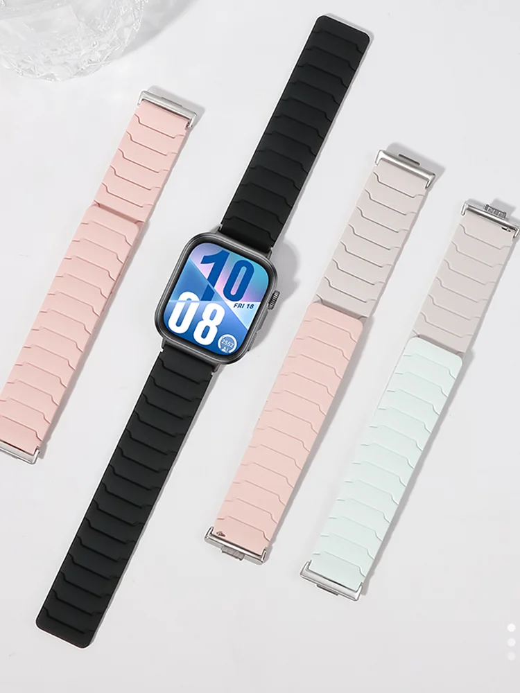 Silicone Quick Fit Strap For Huawei Watch Fit 4 Pro Sports Magnetic Wristband Bracelet For Huawei Watch Fit4 Fit3 Band Correa