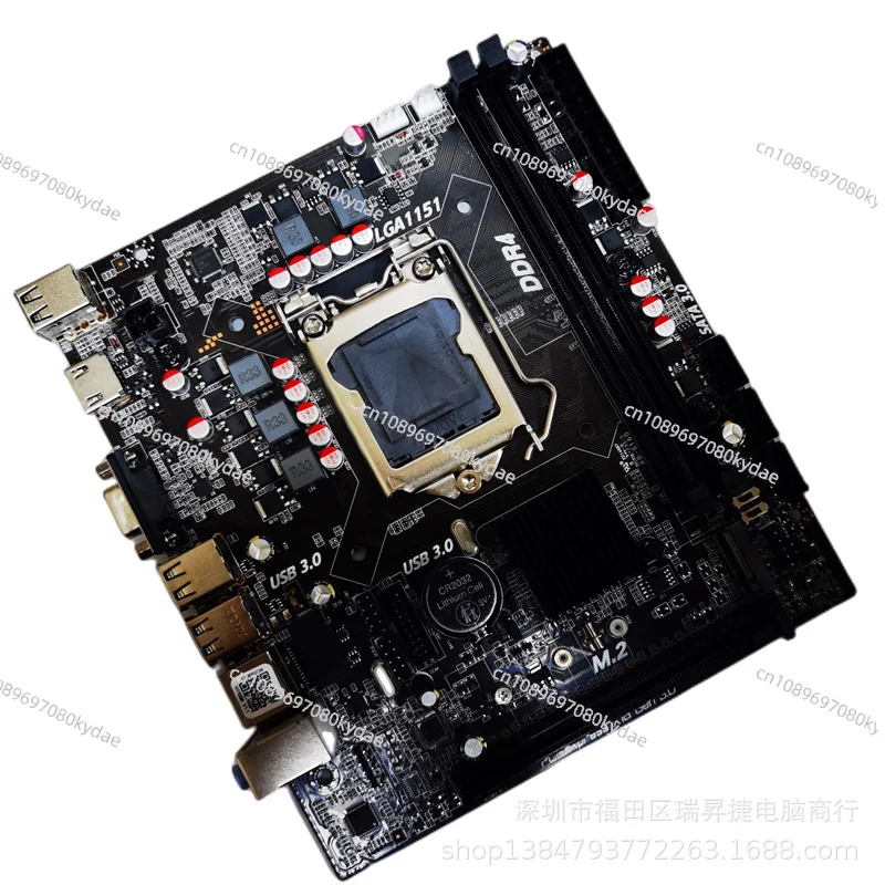 New H110 Desktop Computer Main Board 1151 Pins DDR3 DDR4 Solid State M2 Support 6 7 8 9 Generation CPU