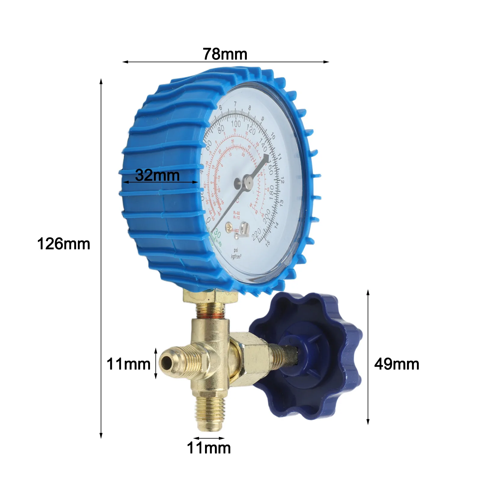 Accurate Pressure Measurement Device 12.6*7.8cm Low Pressure Gauge Efficient Charging Long-Lasting Reliability