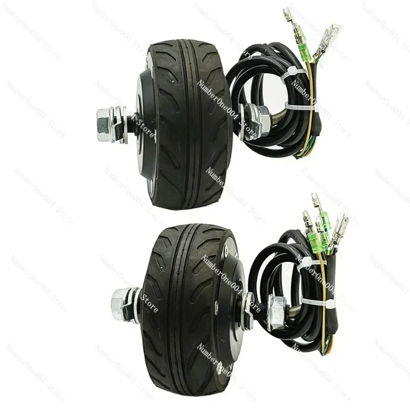 FOR 105 Motor 24/36V DC Brushless Wheel Hub Speed Regulation 4 Inch Motor Tool Track Skateboard Medical Drive Cart
