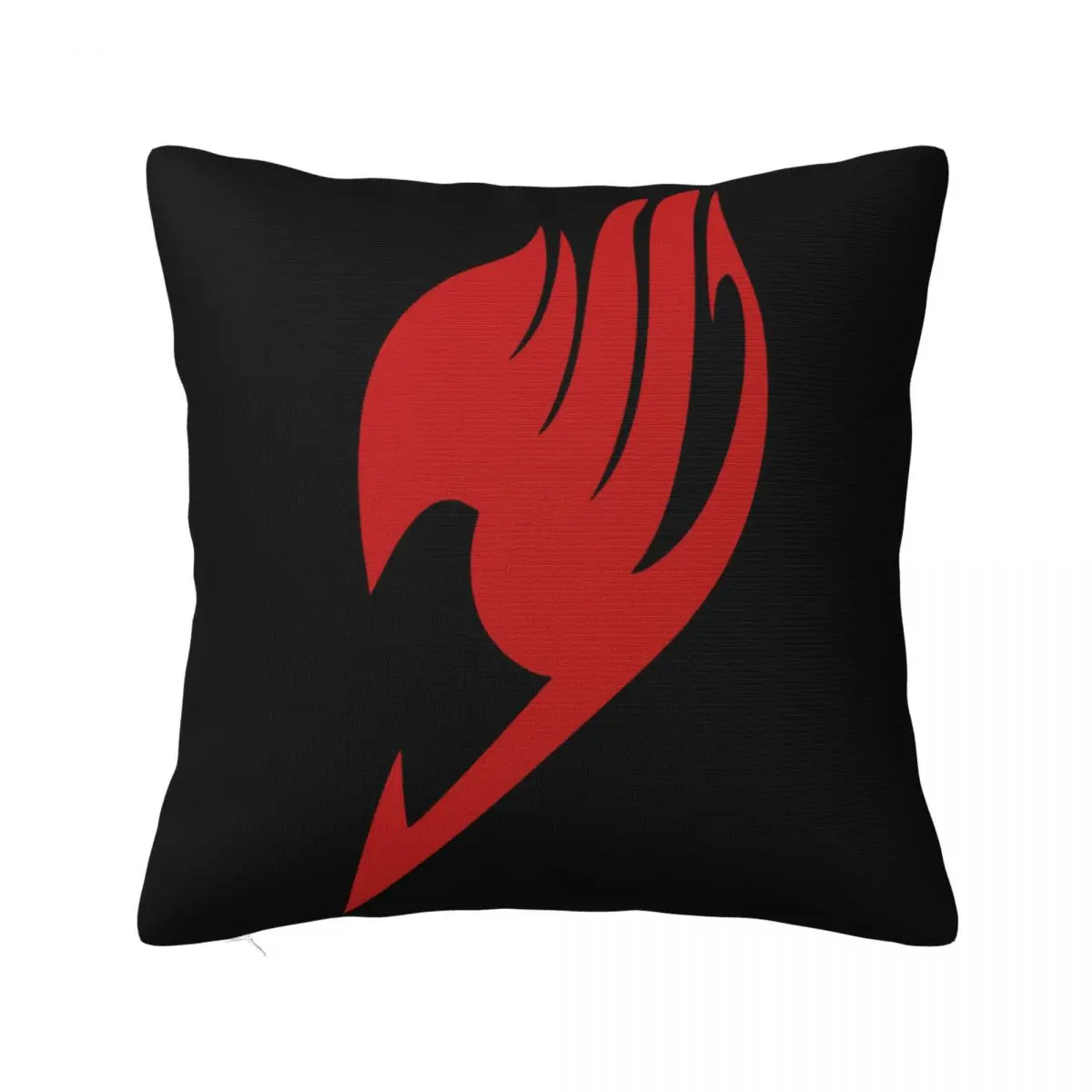 Fairy Men Tail Logo T S Natsu Erza Lucy Anime Pillowcase Cushion Black Cushion Cushion Cover Bed Decorative Pillows Customizable