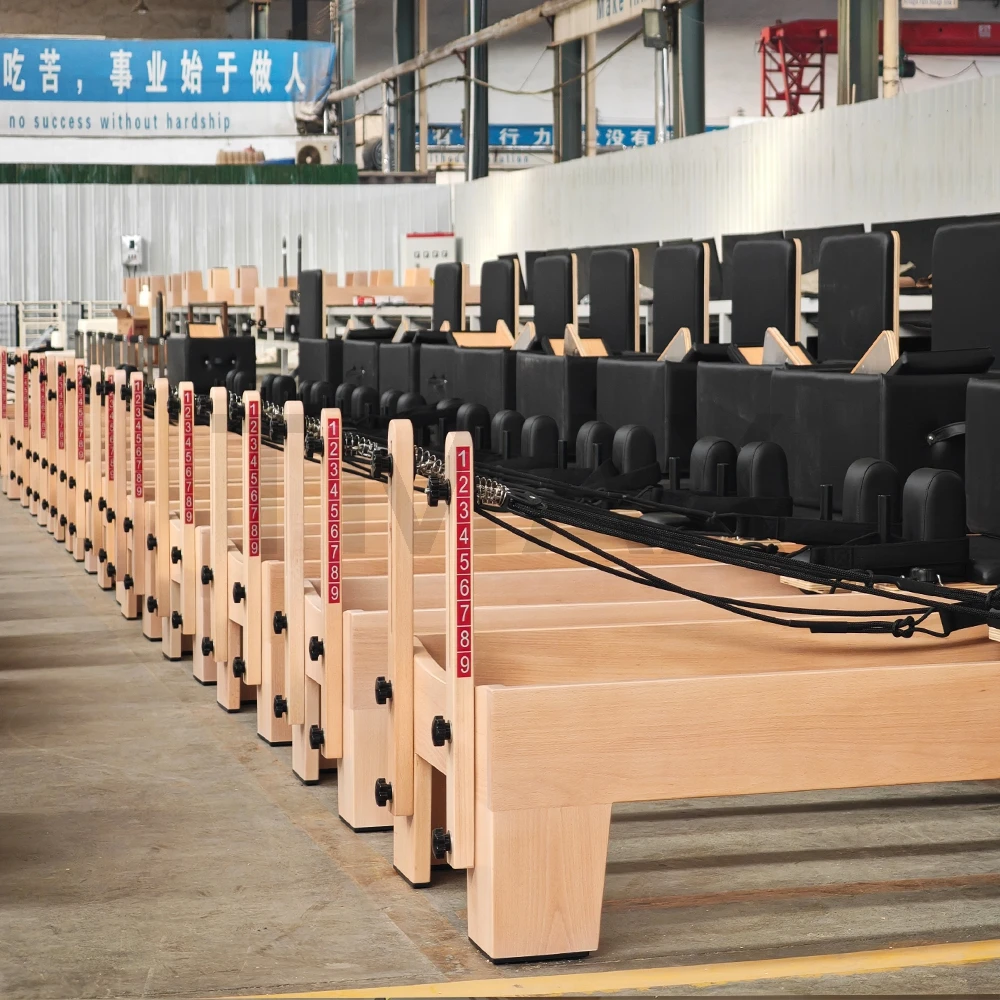 Tmax Stretch Equipment Machine Maple Pilates Reformers Wooden Gym Machine Maple Pilates Commercial Use Reformers