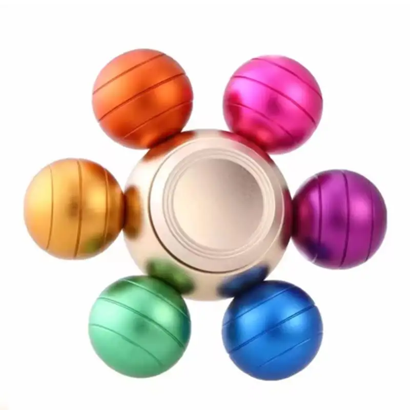 High Quality Rainbow Fidget Spinner Metal Zinc Alloy Quiet Stress Reducer ADHD Focus Anxiety Cool EDC Gadgets For Adults