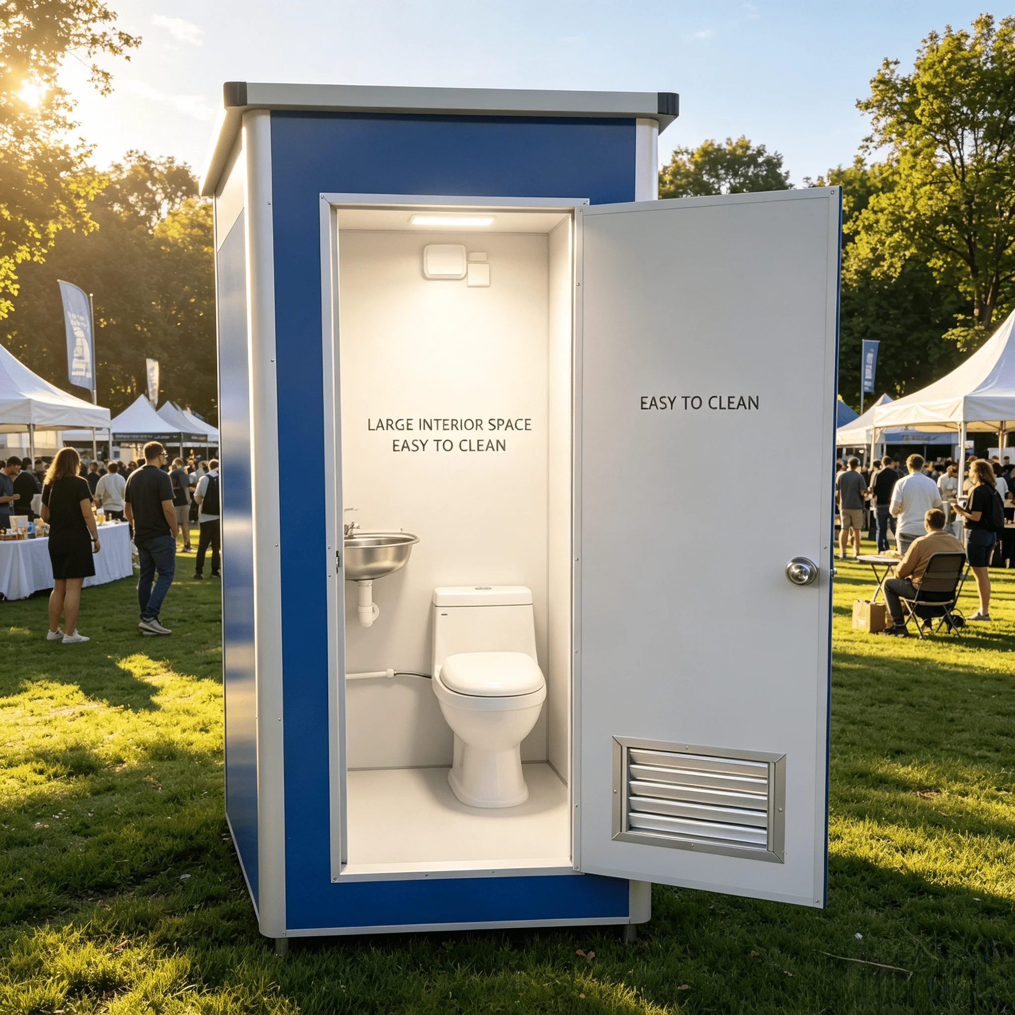 

Mobile Toilets for Events Portable Toilet Outdoor Portable Toilet with Wash Station for Public Wedding and Festivals