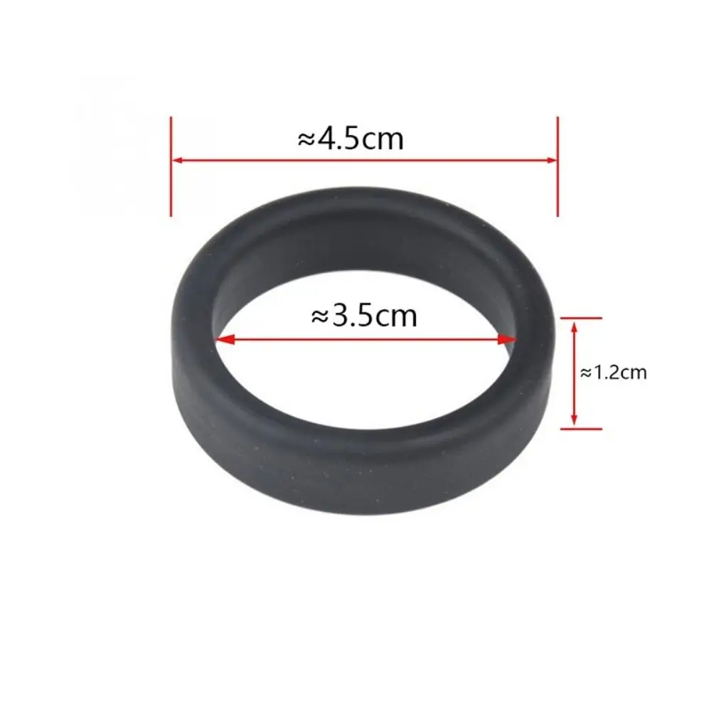 3 Stück langlebige, dicke, flache Gummiringe aus Silikon, Durchmesser 35 mm, Gepäckradring, elastische, flexible Radringe, Gepäckrad – Detail 1