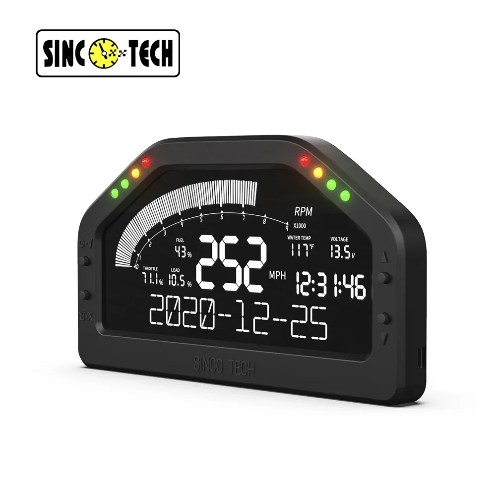 QSF SINO TECH Multifunctional Modification Instrument DO921 Automotive Universal OBD2 Seven Color Speed and Speed Instrument