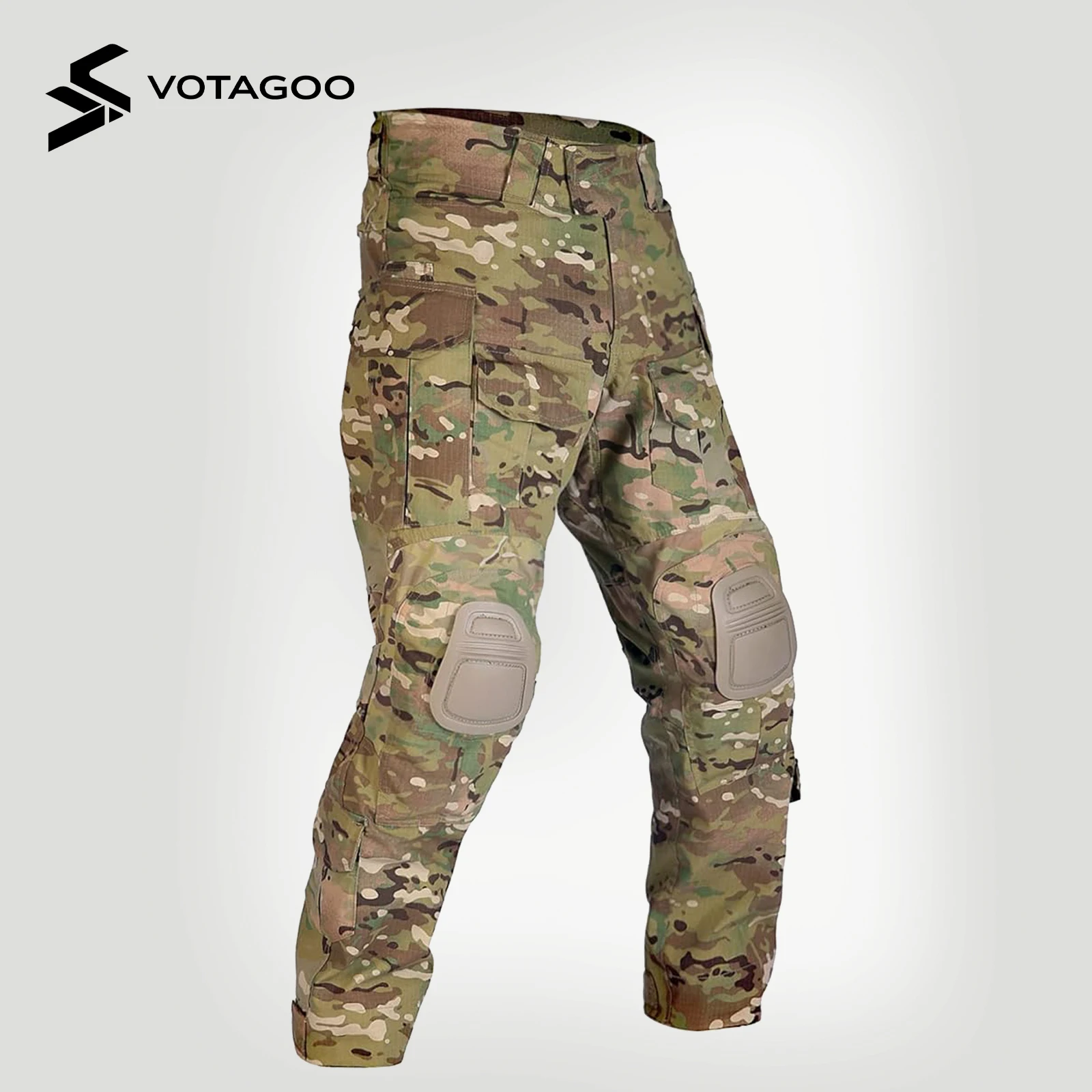 

Боевые брюки VOTAGOO G3 с наколенниками, тактические военные брюки, камуфляжные штаны для охоты для мужчин, экипировка для страйкбола