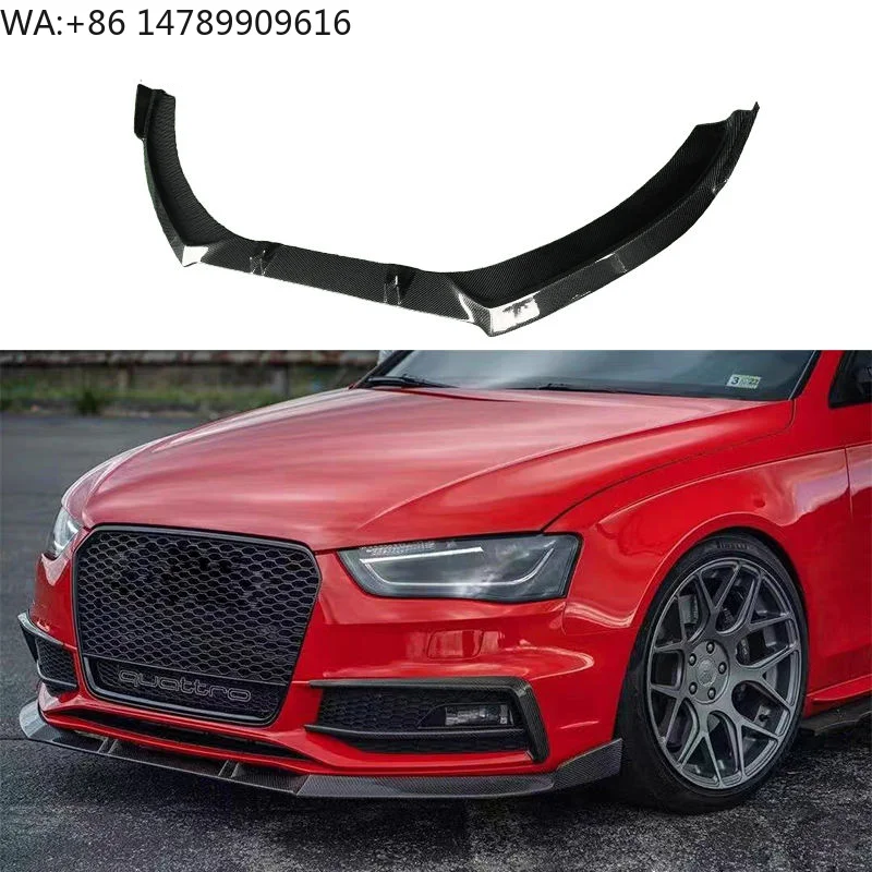 High-end Custom Body Kit For Old-to-New ConversionA4 S4 B8.5 STP Style High Quality Carbon Fiber Front Lip Front Splitter Front