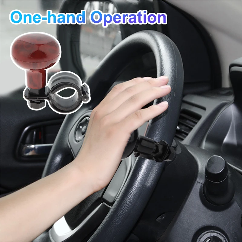 Universal Steering - Wheel Booster Car Turning Steering Wheel Ball Handle Turning Steering Wheel With Spinner Knob