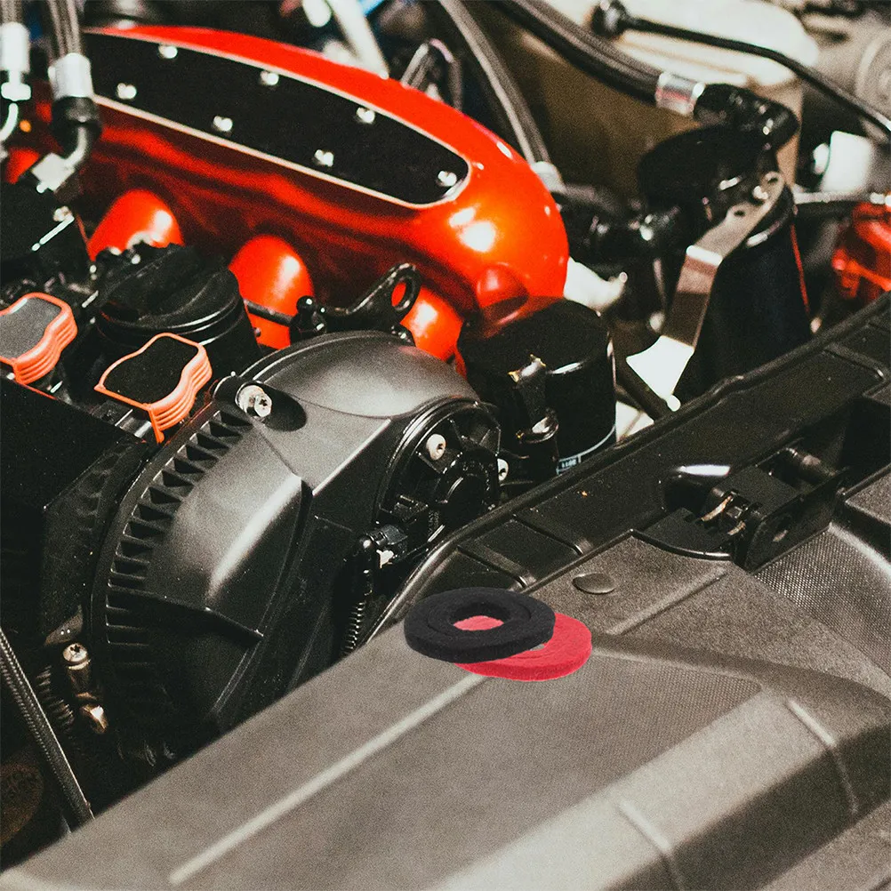 

10Pcs Car Terminal Cushioning Pad Felt Washers for Screw Insulation Protective Washers Automotive Parts Modification