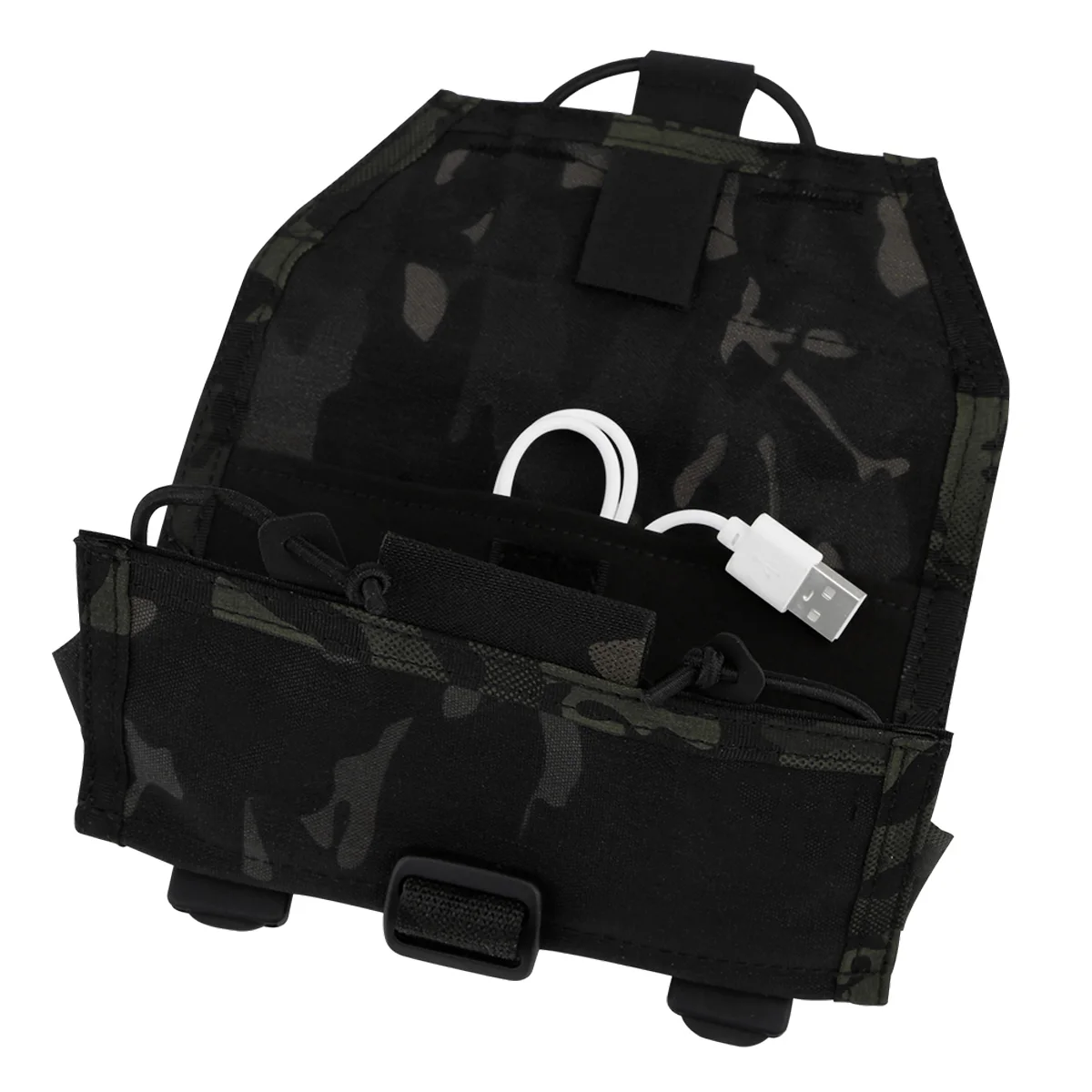 Tactical Chest Bag Mobile Phone Rack Map Pouch Admin Panel Smartphone Sport Hunting Outdoor Molle Folded Phone Navigation Board