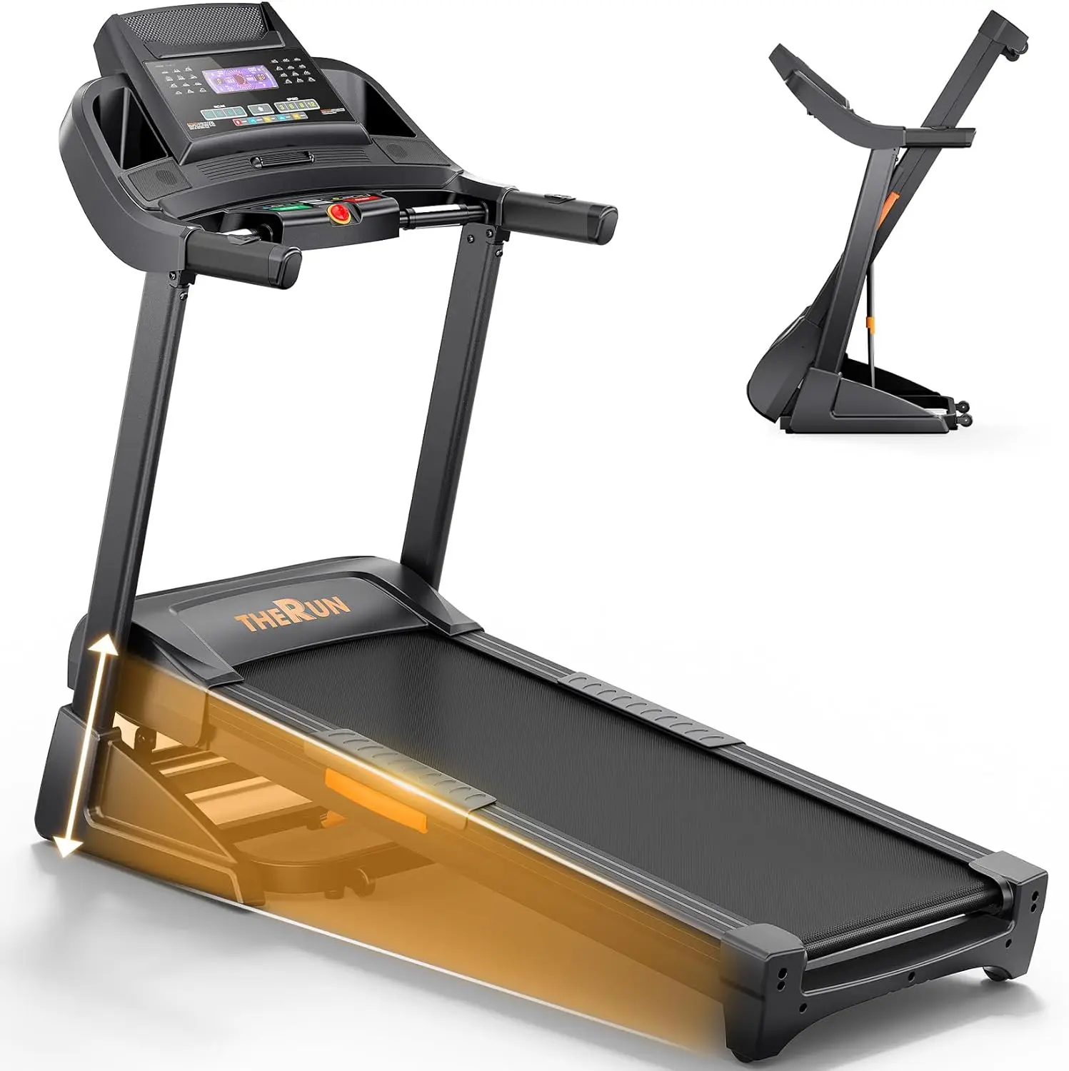 

Incline Treadmill, Treadmill for Running and Walking, 300 lbs Capacity Treadmill with Auto Incline, Wide Belt, 3.5HP, App