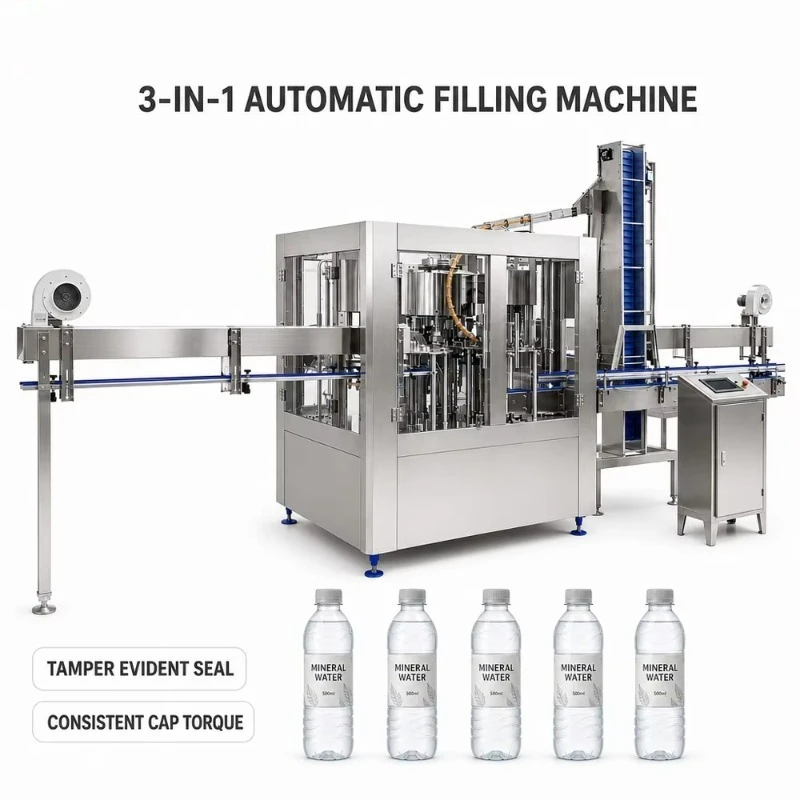 Customized automatic liquid filling machine cip cleaning mineral water bottling unit for global beverage bottling manufacture