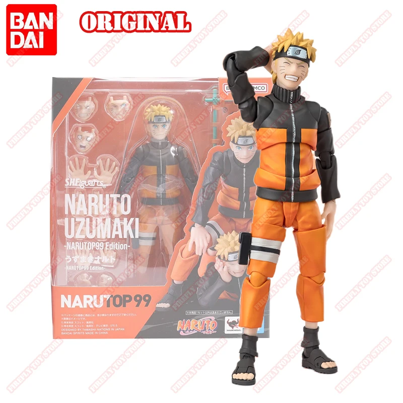 

BANDAI Original S.H.Figuarts Naruto Animation Peripheral Toys NARUTOP99 Edition Anime Action Movable Model Figure Collection