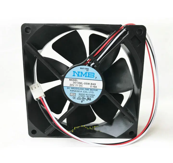 

For NMB-MAT 9025 3610ML-05W-B49 24V 3wire Servo Amplifier Inverter Cooling Fan