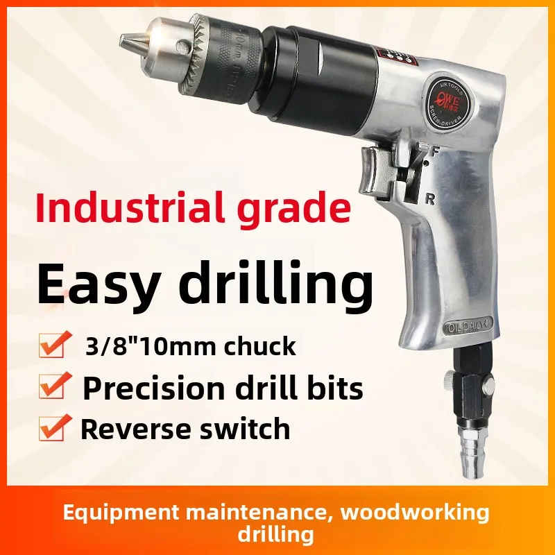 

Ouville Air Drill 3/8 Pneumatic 10mm Pistol Type Air Drill Air Gun Drill Ow-Z00