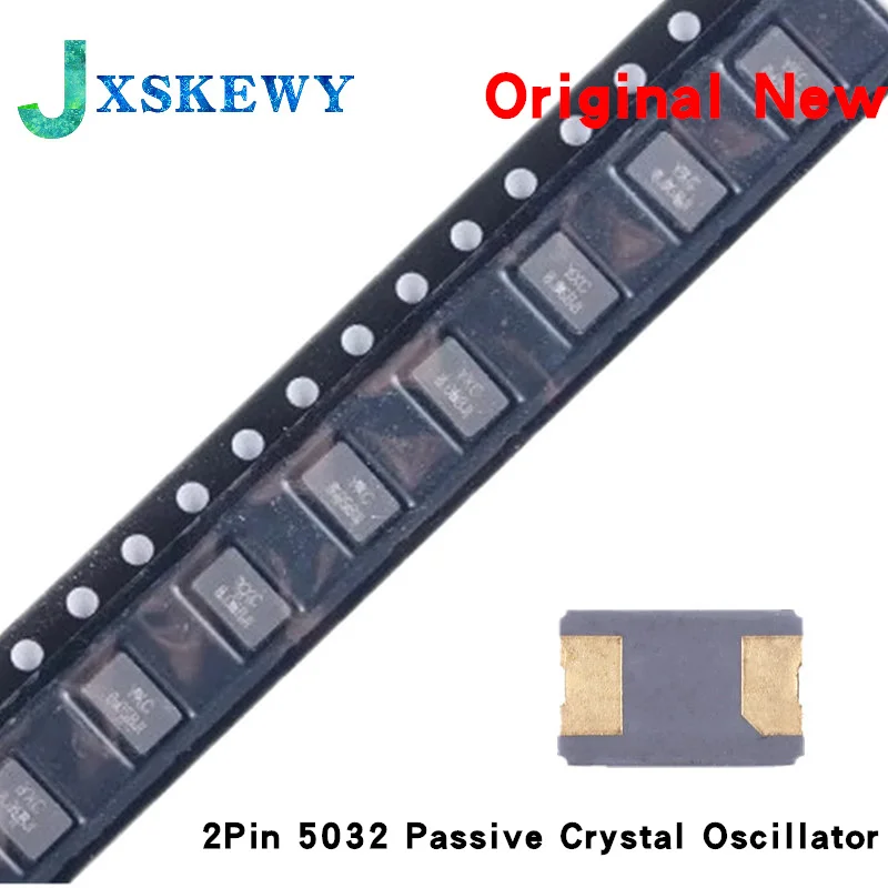 10PCS 8MHZ 11.0592MHZ 12MHZ 16MHZ 20MHZ 24MHZ 25MHZ 27M 30M 32M 40M SMD Quartz Resonator  2Pin 5032 Passive Crystal Oscillator