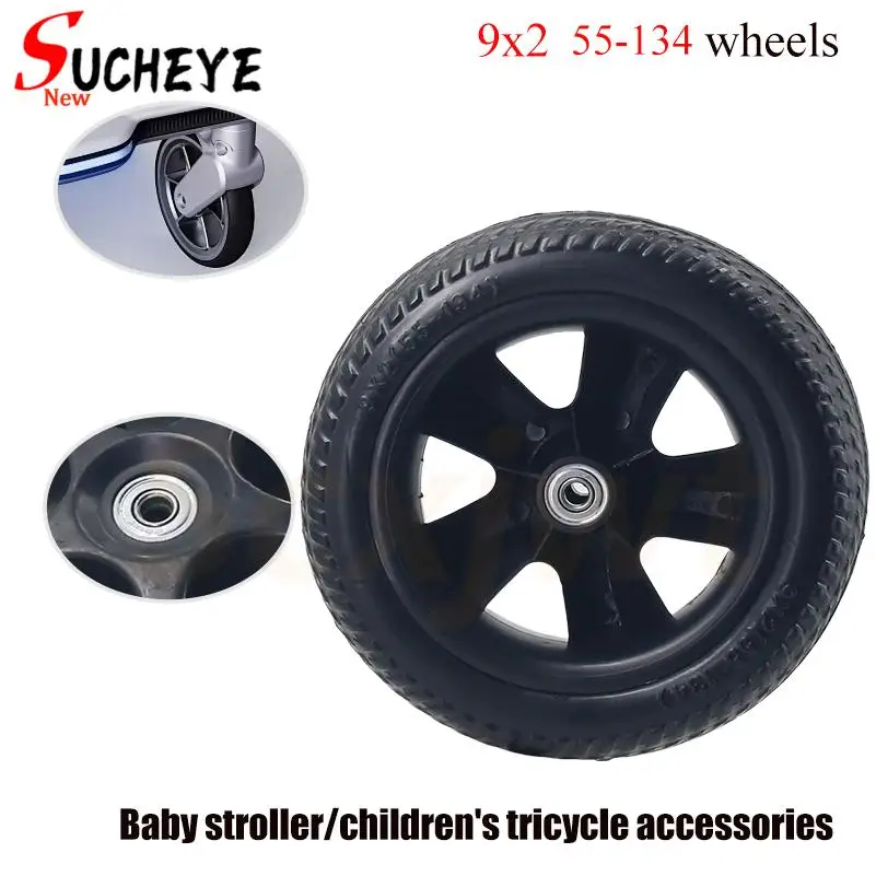 

Children's Bicycle Wheels Baby's Wheelbarrow 9x2 (55-134) wheel tyre Children's Tricycle Parts Wheel Safe and reliable