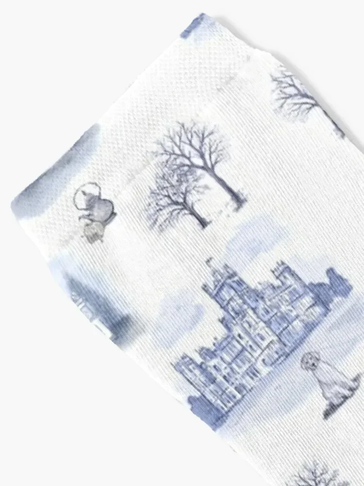 Downton Abbey inspired Toile Socks moving stockings Children's Stockings Heating sock Male Socks Women's