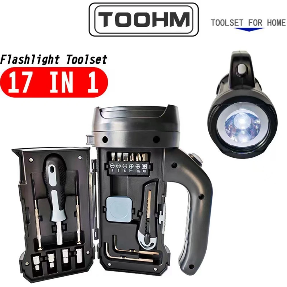 Car 4S shop souvenir car gift portable flashlight tool combination Portable Lamp Hardware Tool Set Integrated Maintenance Box