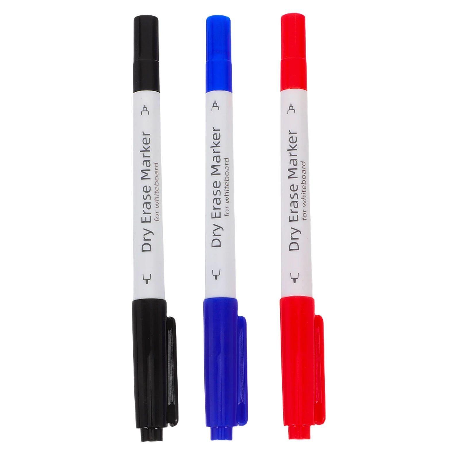 

3pcs Dual Tip Erasable Whiteboard Markers Plastic Menu Board Writing Pens For Classroom Office Home Study