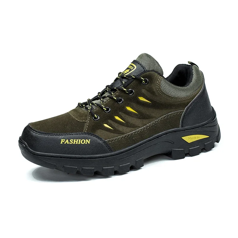 Alta qualidade dos homens sapatos de caminhada outono inverno marca ao ar livre esporte trekking mountain boots escalada à prova dwaterproof água sapatos esportivos