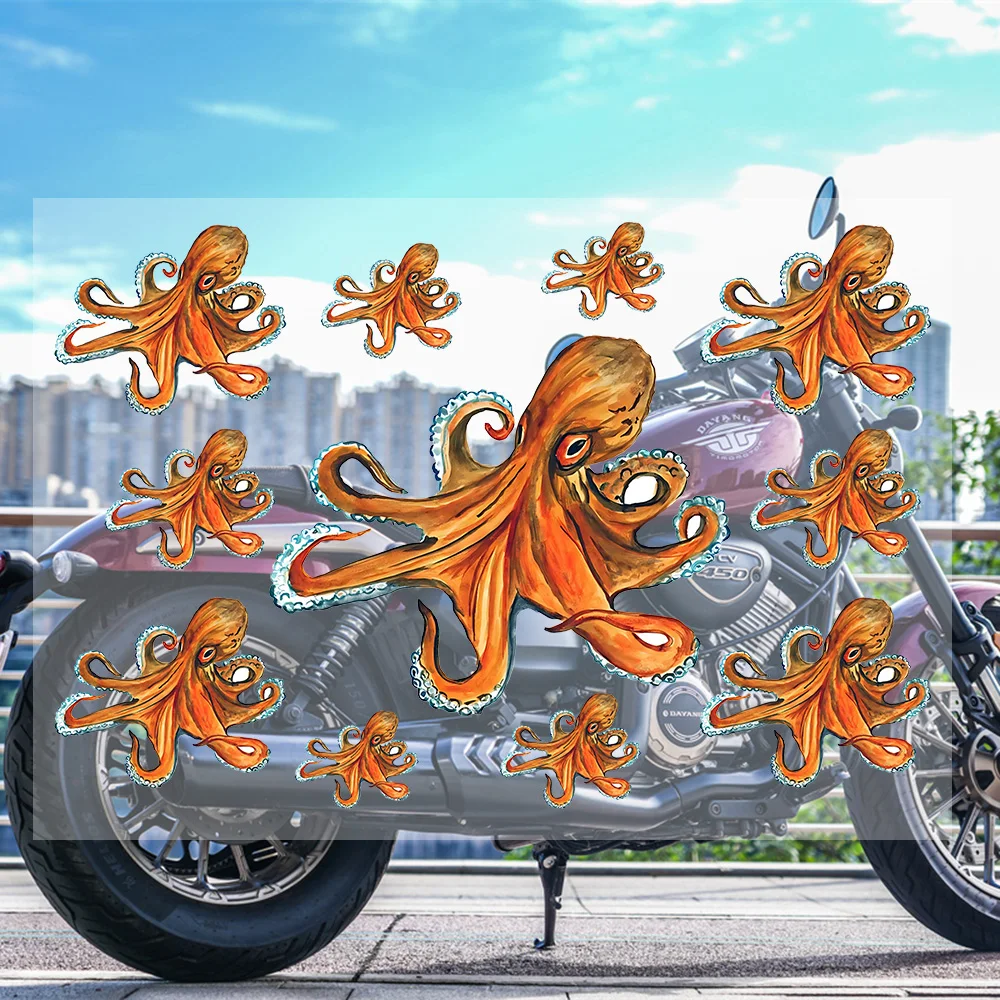 

Сексуальная японская наклейка на мотоцикл с осьминогом, подходит для кузова мотоцикла, светоотражающая наклейка на автомобиль, наклейка на шлем