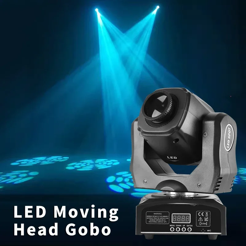 

From EU 60W LED Beam Light Gobo Moving Head Spot Lights Stage Effect Lighting With DMX512 Control for DJ Disco Nightclub KTV Bar