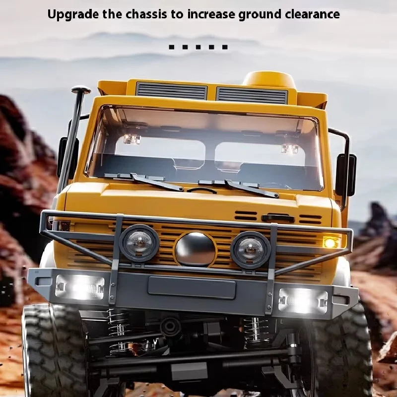 2.4g Rc Crawler 6wd Unimog Rc Truck 1:18 Proportional Control Mechanical Shifting Jjrc Rc Vehicle Simulated Model Toys Cars