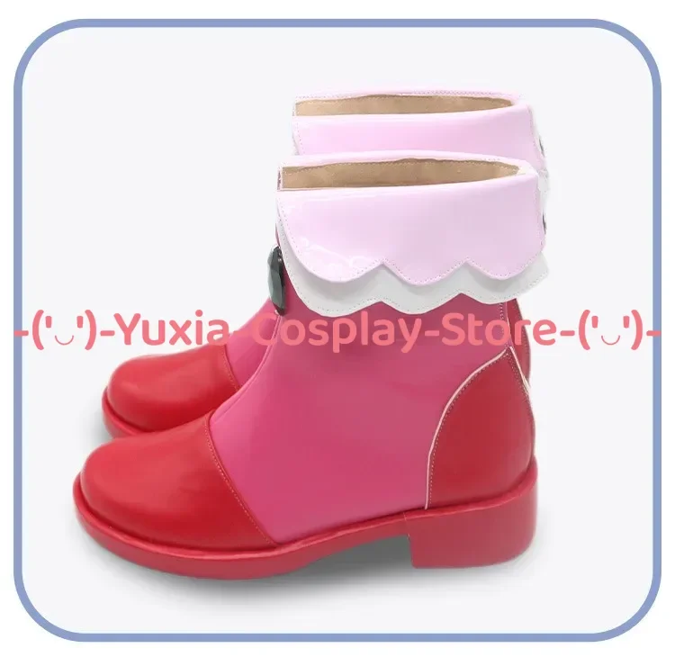 Yuxiacosplay! Twin Princesses Fine Cosplay Shoes Anime Game Character Prop PU Leather Boots Halloween Carnival Party Costume