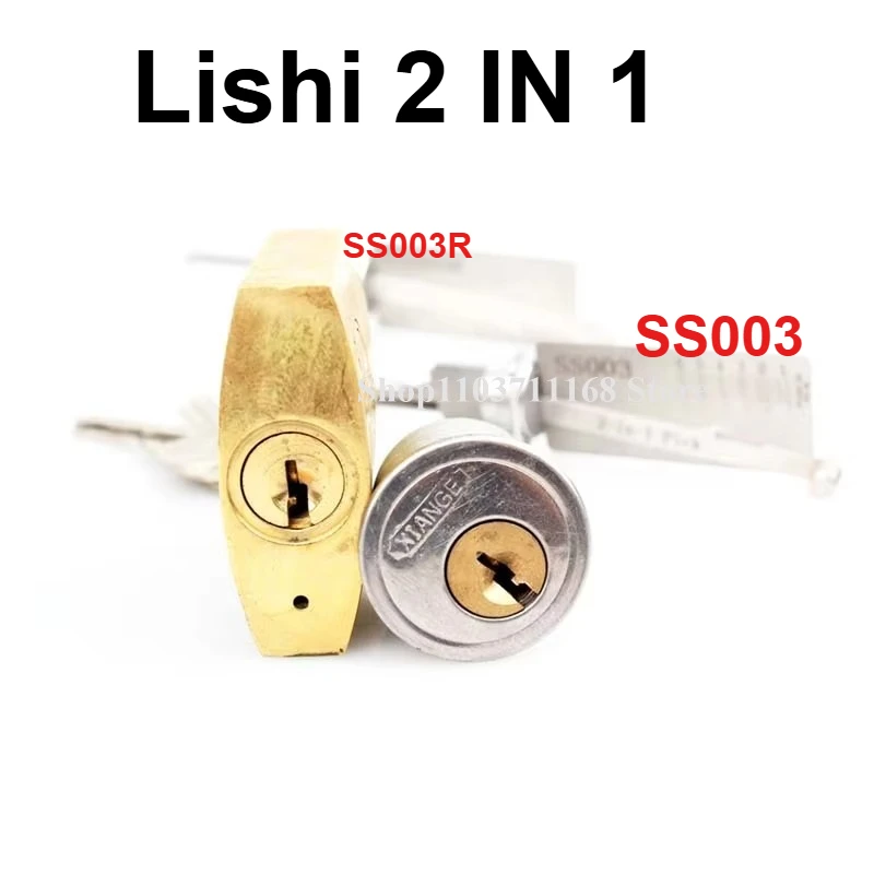 

1PCS for ISEO 5 Pin 6 Pin Lock Door Open Locksmith Tools Lishi 2 in 1 SS003 SS003R Pick Civilian Picking Kits Master Key Decoder