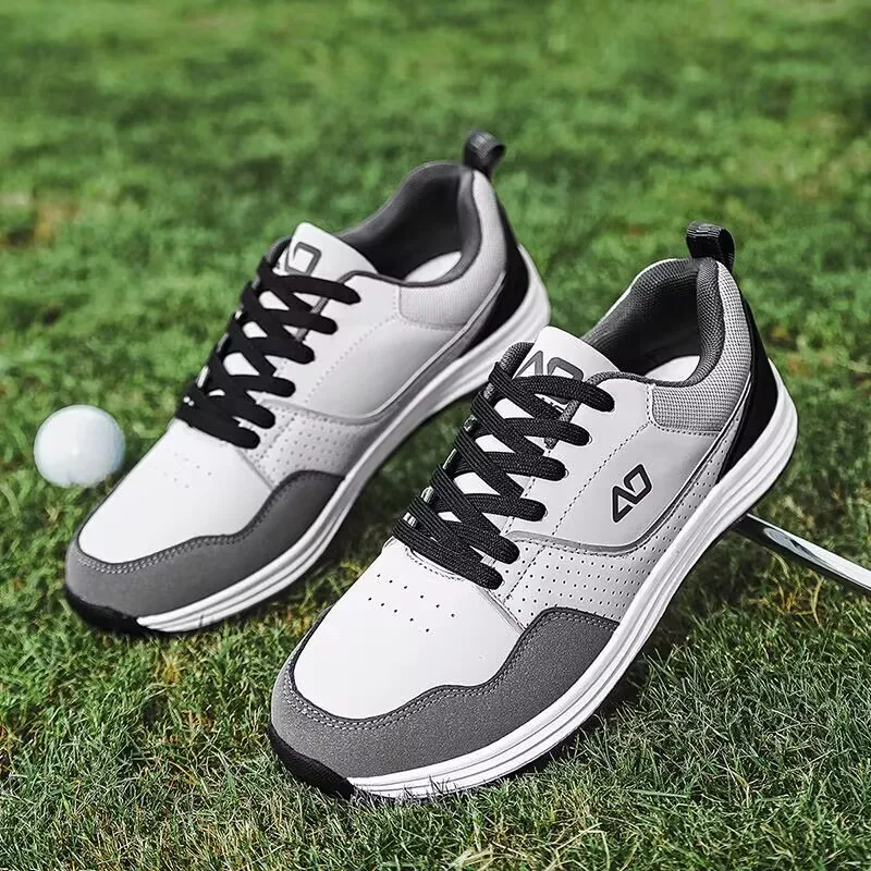Luxury Brand Golf Shoes Mesh Breathable Gym Shoes For Men Good Quality Walking Shoes Wearable Golf Training Shoe For Men
