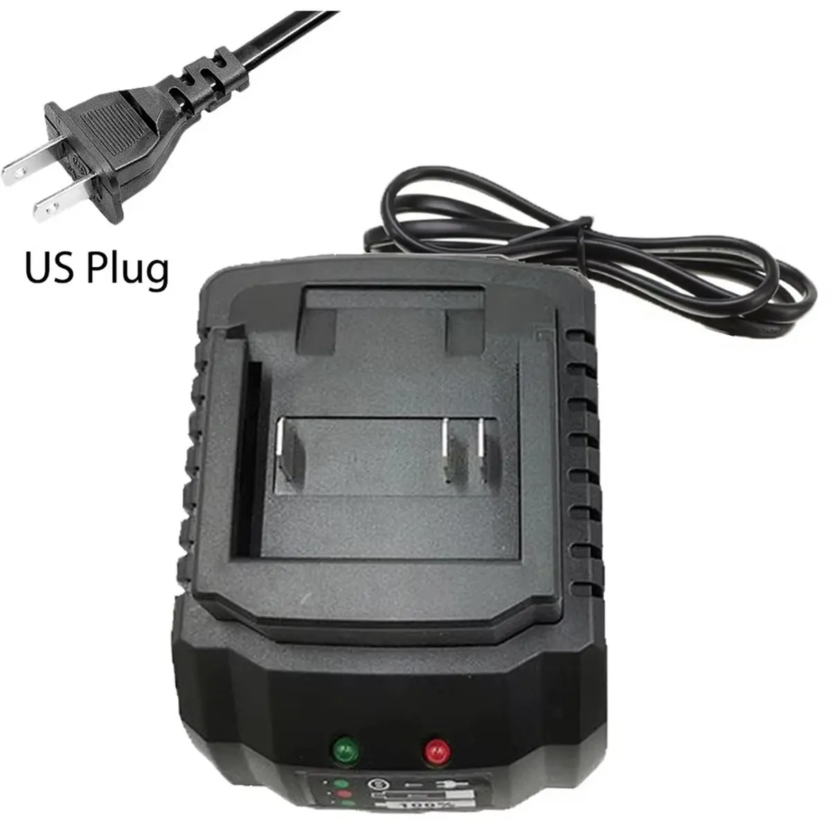 US Plug Li- Battery Charger Quick Charge 21V Power Tools Portable Charger for BL1415 BL1815 BL1830 BL1850