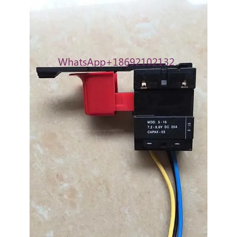 CAPAX-03 CAPAX03 Manual Drill Switch, 7.2 To 9.6V DC 20A, Finger Piezoelectric Drill Switch, New
