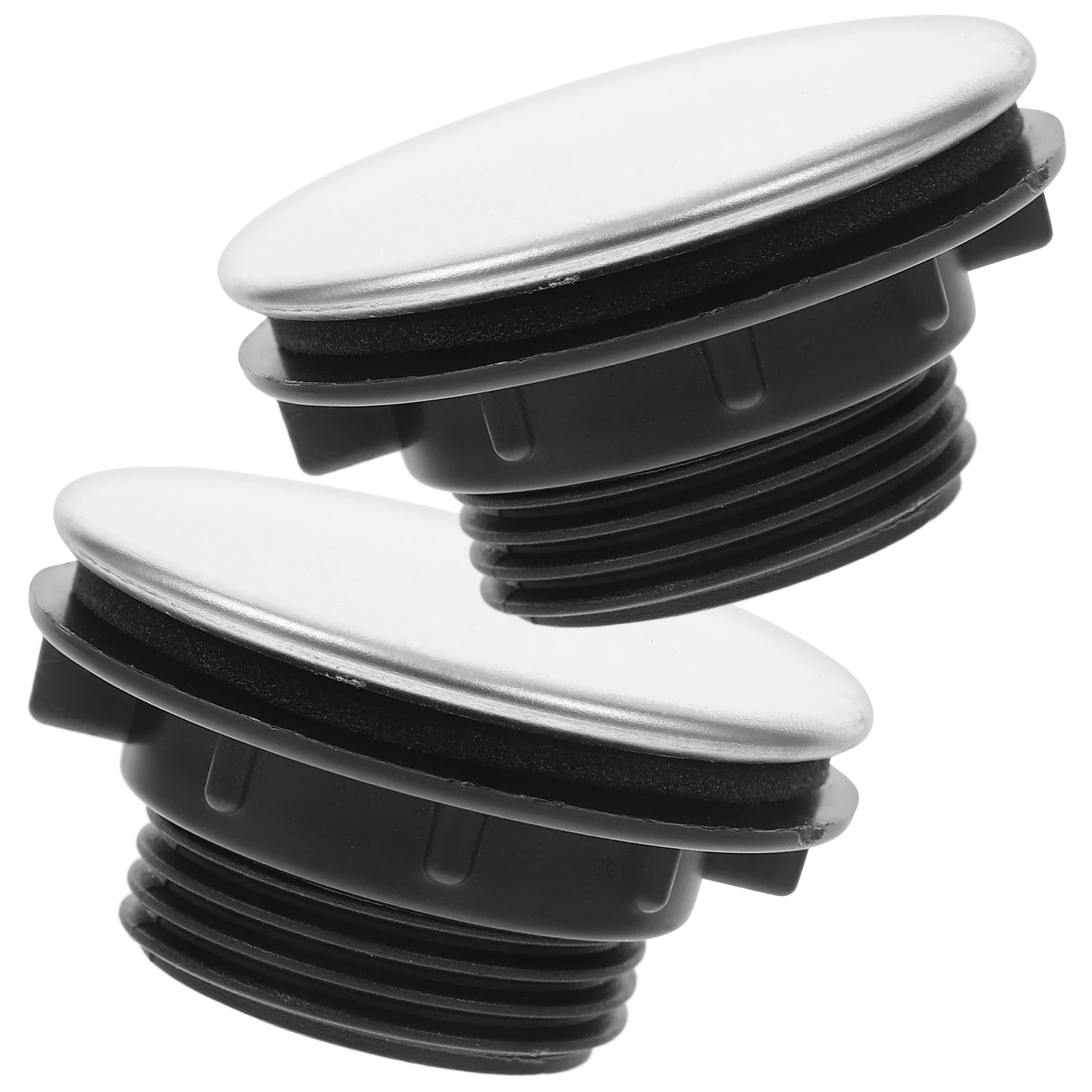 

2 шт., крышка отверстия для раковины из нержавеющей стали, универсальная, подходит для отверстий для кухонного крана, декоративная сливная пробка, прочные крышки отверстий для столешницы