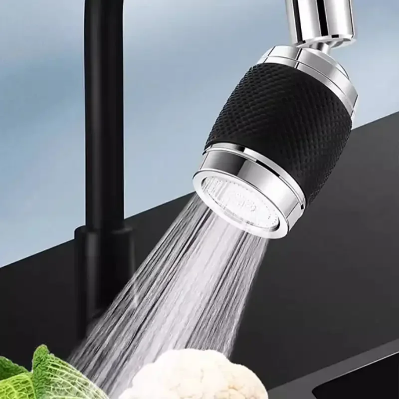 360-Degree Swivel Splash-Proof Faucet Aerator Splash Filter Faucet Extender Three-speed Adjustable Universal Hot and Cold Faucet