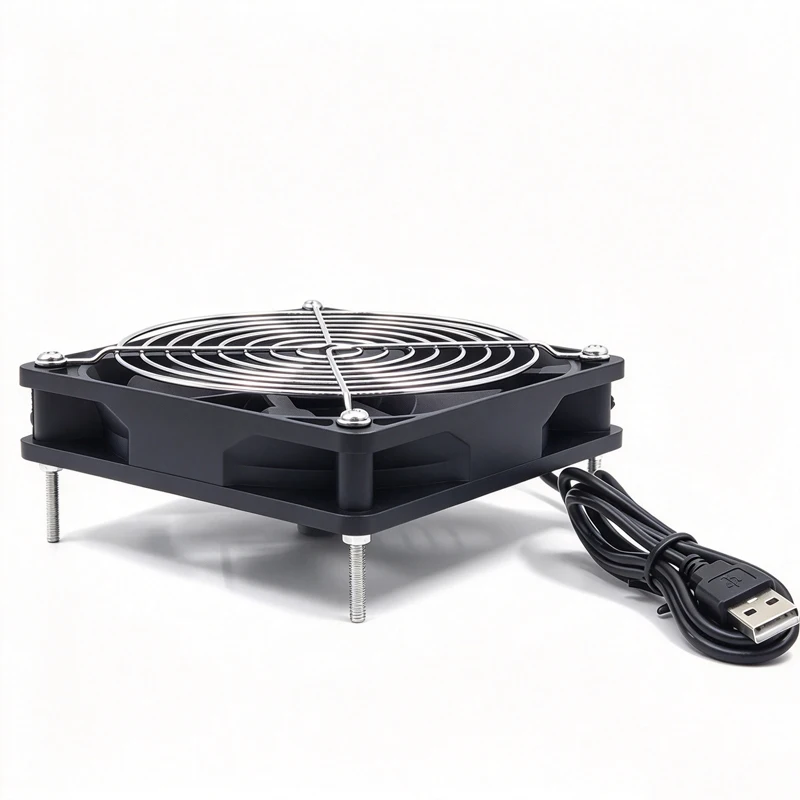 USB Cooling Fan Router Set-Top Box TV Cat Cooling Ventilation 8CM 12CM Cooling Quieter Radiator WiFi Cooling